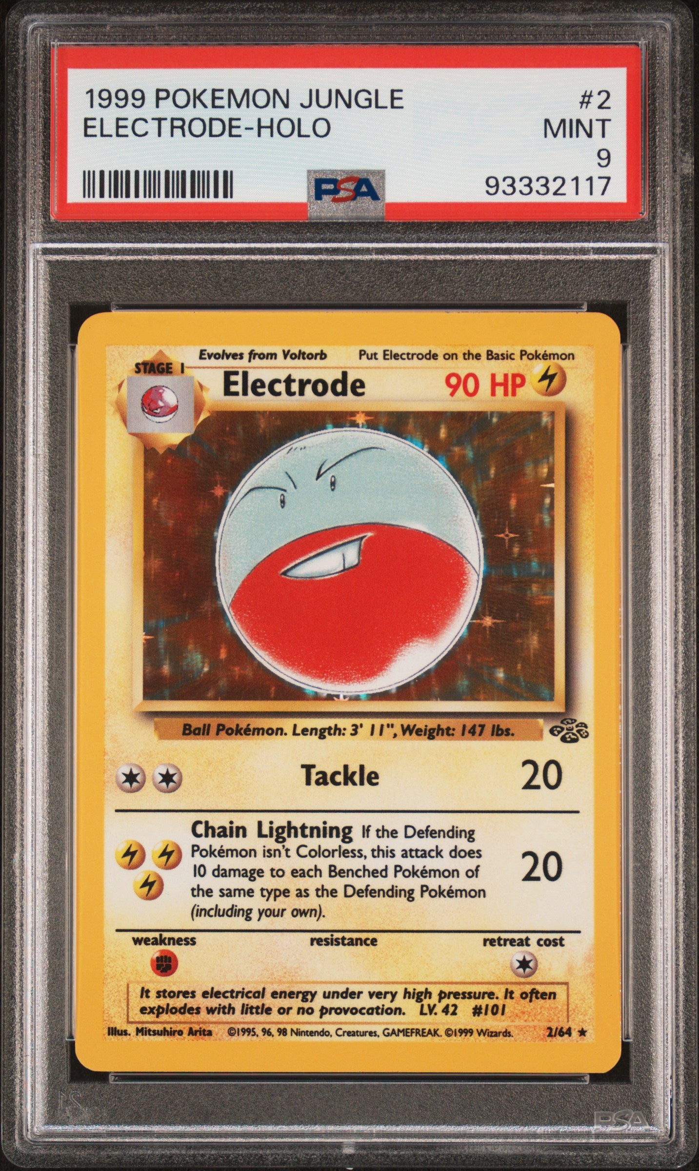 Electrode #2 Pokemon Jungle PSA 9